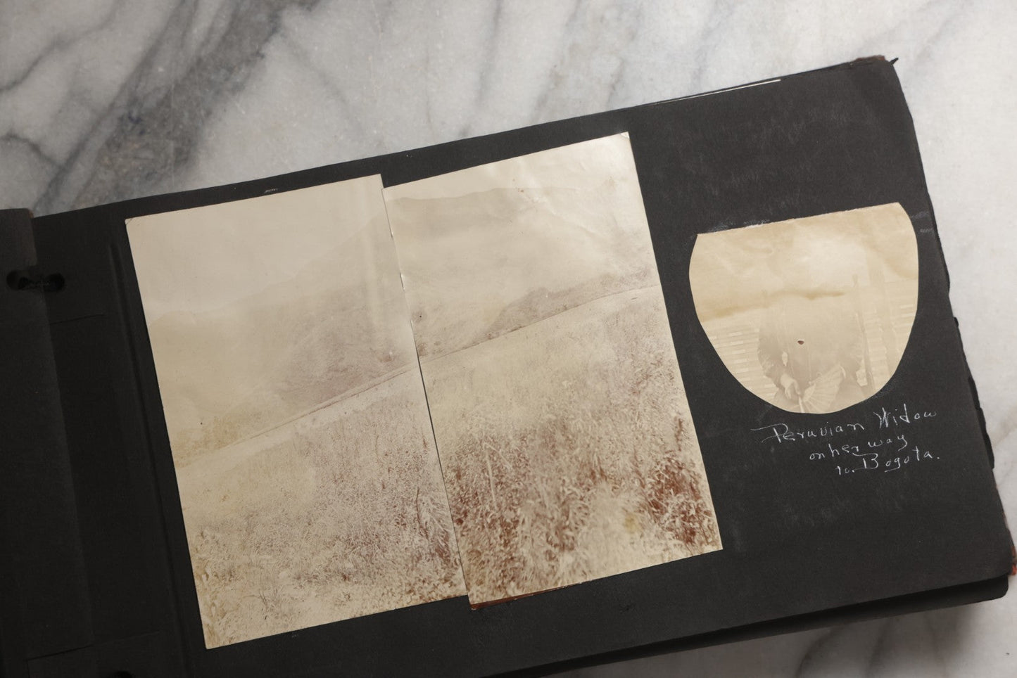 Lot 025 - Antique Snapshot Photo Album Gifted To Zella On Christmas 1916 With 1750+ Photos Of Midwest And Western Scenes Including Telluride & Greeley Colorado, Farm Life, Animals, Automobiles, Oil Wells, Early Aviation, And WWI Soldiers, 1916–1920
