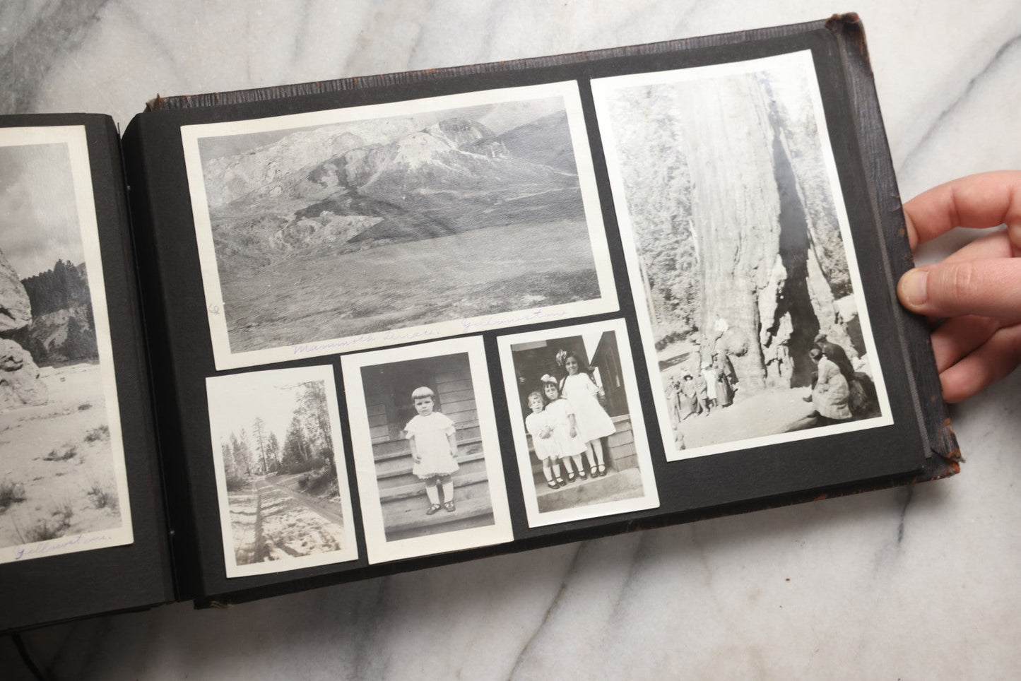 Lot 025 - Antique Snapshot Photo Album Gifted To Zella On Christmas 1916 With 1750+ Photos Of Midwest And Western Scenes Including Telluride & Greeley Colorado, Farm Life, Animals, Automobiles, Oil Wells, Early Aviation, And WWI Soldiers, 1916–1920