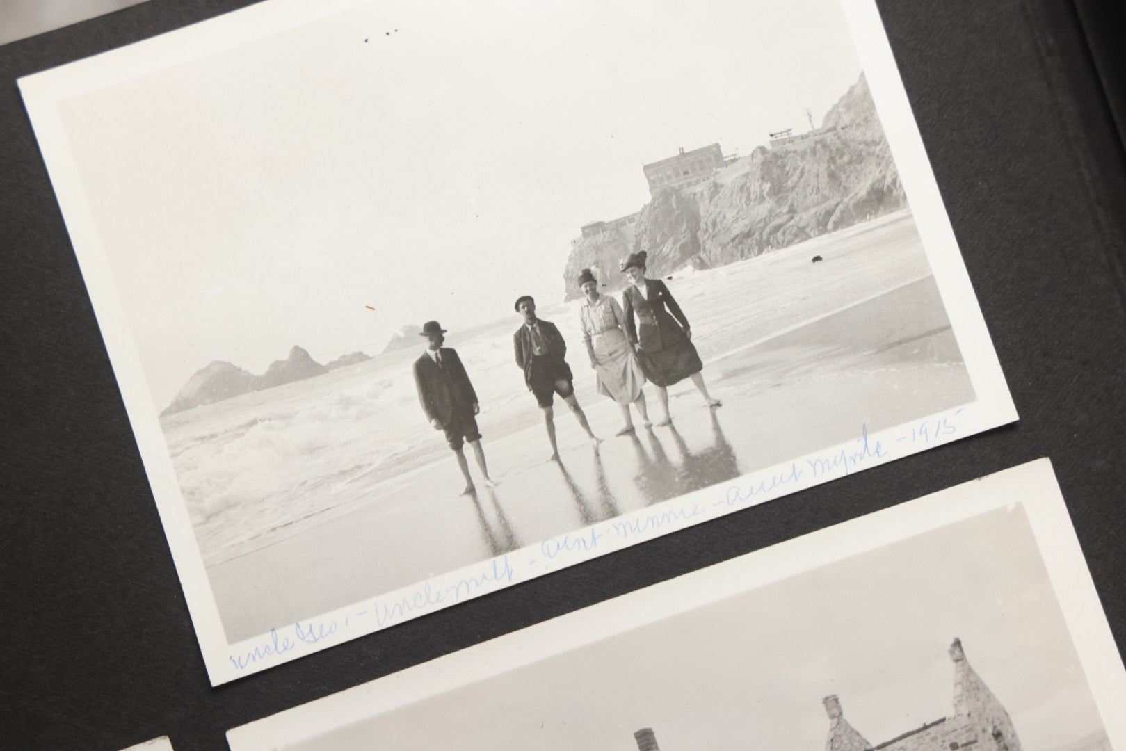 Lot 025 - Antique Snapshot Photo Album Gifted To Zella On Christmas 1916 With 1750+ Photos Of Midwest And Western Scenes Including Telluride & Greeley Colorado, Farm Life, Animals, Automobiles, Oil Wells, Early Aviation, And WWI Soldiers, 1916–1920