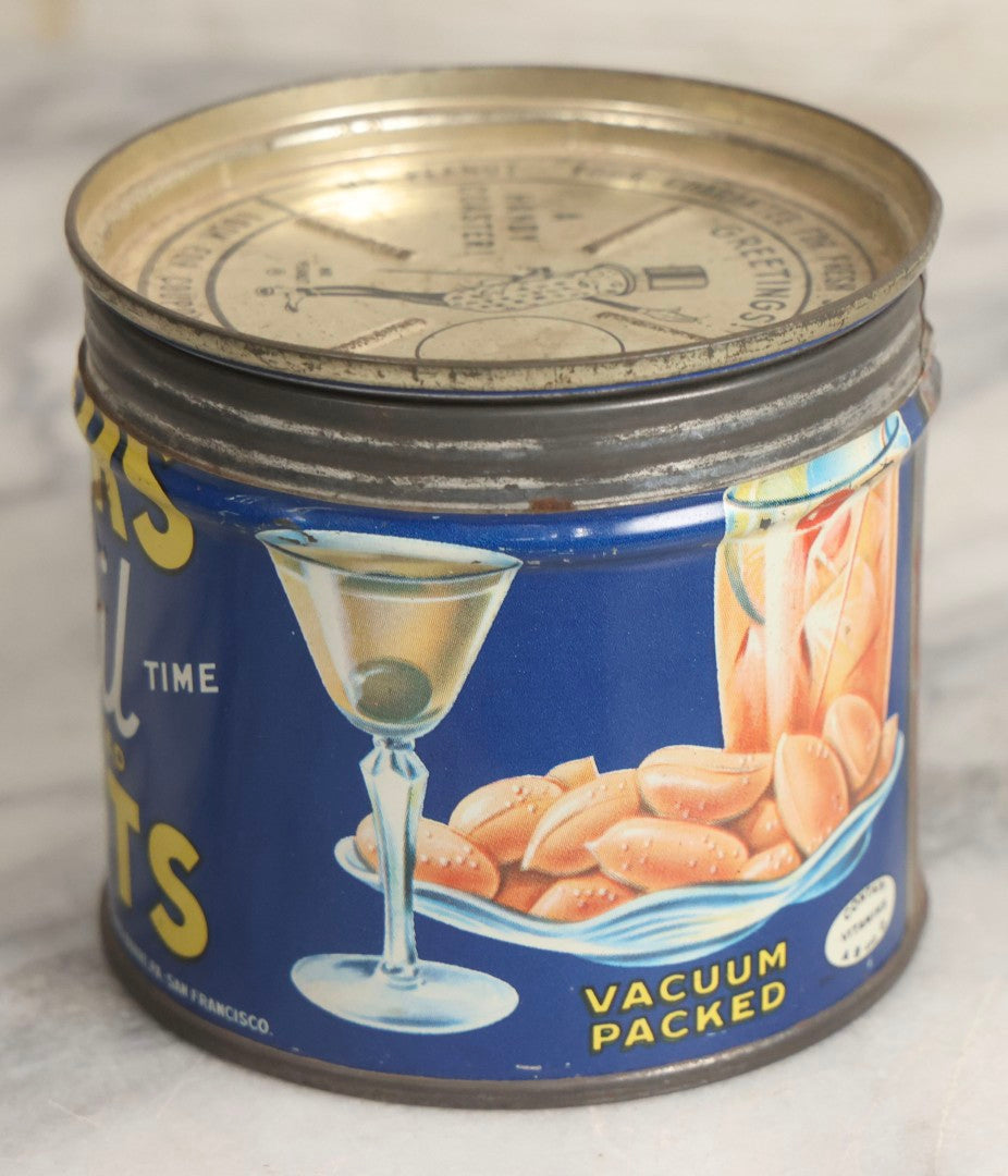 Lot 036 - Trio Of Advertising Tins Including Gescowide Vision Goggles, Laurel Ladies' Boudoir Safety Razor With Contents, And Planters Cocktail Peanuts