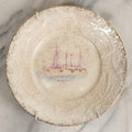 Lot 052 - Antique Transferware Commemorative Plate Of Uss Nashville (PG-7) Marked “The Sebring Porcelain” With Modern Plate Hanger, 6-1/2" Diameter