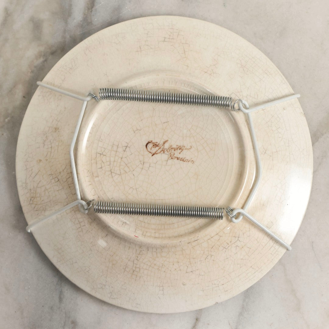 Lot 052 - Antique Transferware Commemorative Plate Of Uss Nashville (PG-7) Marked “The Sebring Porcelain” With Modern Plate Hanger