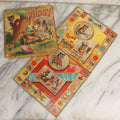 Lot 055 - Antique “Game Of Pussy And The Three Mice” Chromolithograph Box Cover And Board With Illustrated Anthropomorphic Cats And Mice, McLoughlin Bros., New York, Copyright 1890