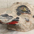 Lot 057 - Vintage Colombian Carnival Papier-Mâché Wolf Mask By Taller Horizontes Del Carnaval, Barranquilla, Heavy Flaking Paint, 15" L