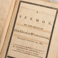 Lot 063 - Antique Memorial Sermon Booklet “A Sermon On The Death Of Gen. George Washington, Preached February 22, 1800” By Nathaniel Emmons, D.D., Wrentham, Massachusetts, With Additional Trask Family Ephemera