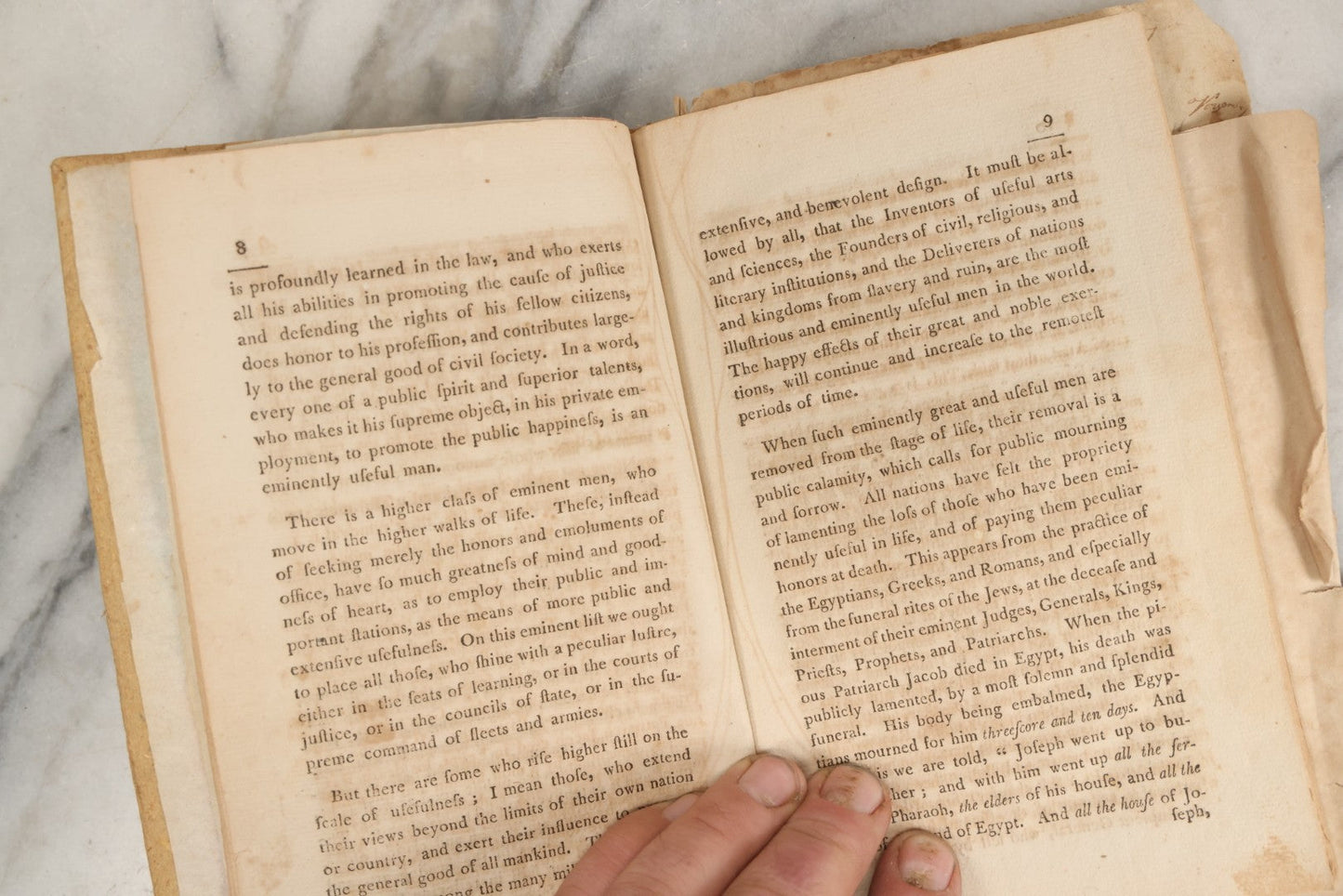 Lot 063 - Antique Memorial Sermon Booklet “A Sermon On The Death Of Gen. George Washington, Preached February 22, 1800” By Nathaniel Emmons, D.D., Wrentham, Massachusetts, With Additional Trask Family Ephemera