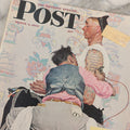 Lot 064 - Vintage “The Saturday Evening Post” Magazine, March 4, 1944, With Norman Rockwell Cover Of Tattoo Artist Tattooing Navy Sailor, Original Price 10¢