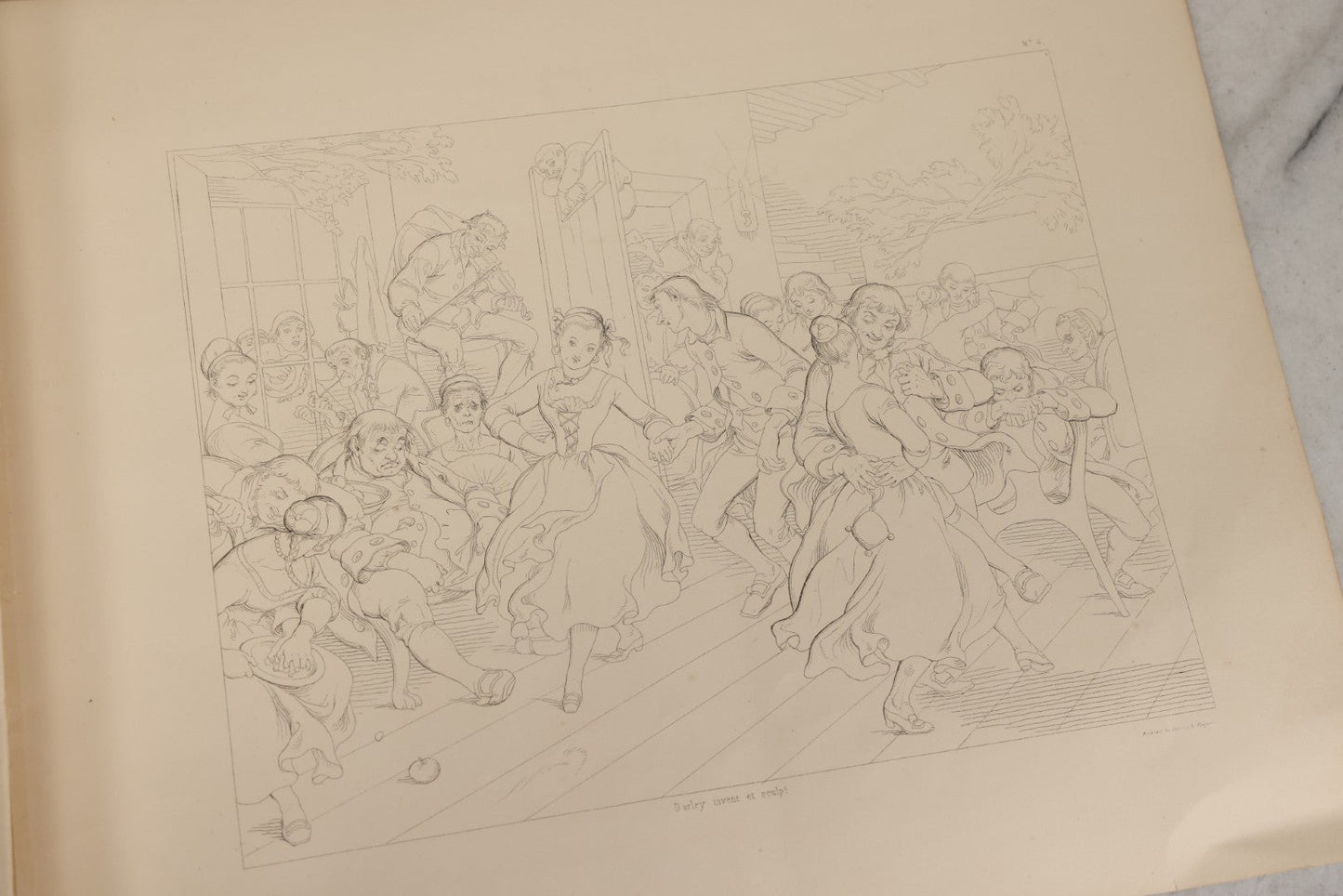 Lot 065 - Antique Art Booklet “Illustrations Of The Legend Of Sleepy Hollow” By Felix O.C. Darley For The American Art-Union, 1849, Authorized By Washington Irving And Publisher George P. Putnam