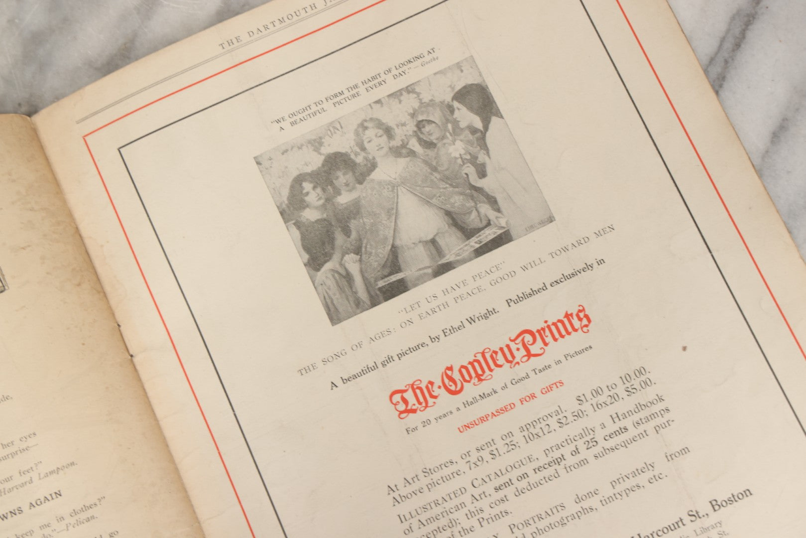 Lot 067 - Antique “The Dartmouth Jack-O-Lantern” Magazine, Volume VII No. 3, November 1914, Student Publication Of Dartmouth College, New Hampshire