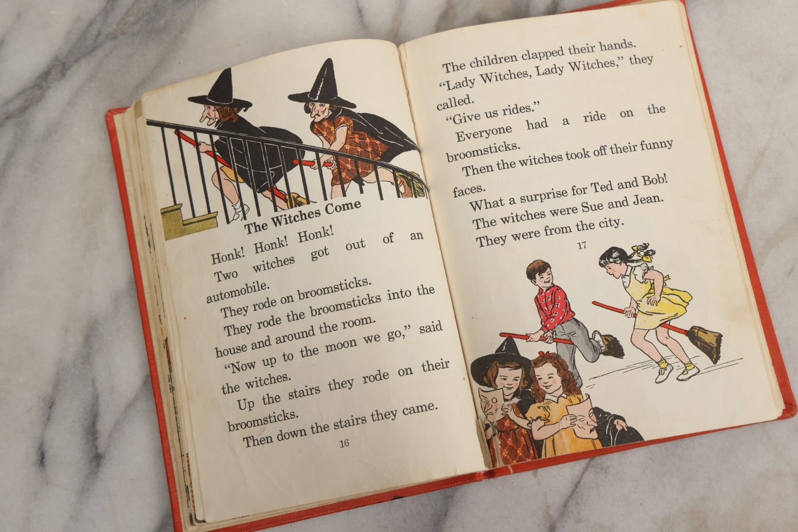 Lot 068 - "Jack O'Lantern Twins" Vintage First Reader Level Halloween Book By Anne M. McCauley, Illustrated By Vera Stone Norman, Published By Lyons And Carnahan, Chicago, 1941