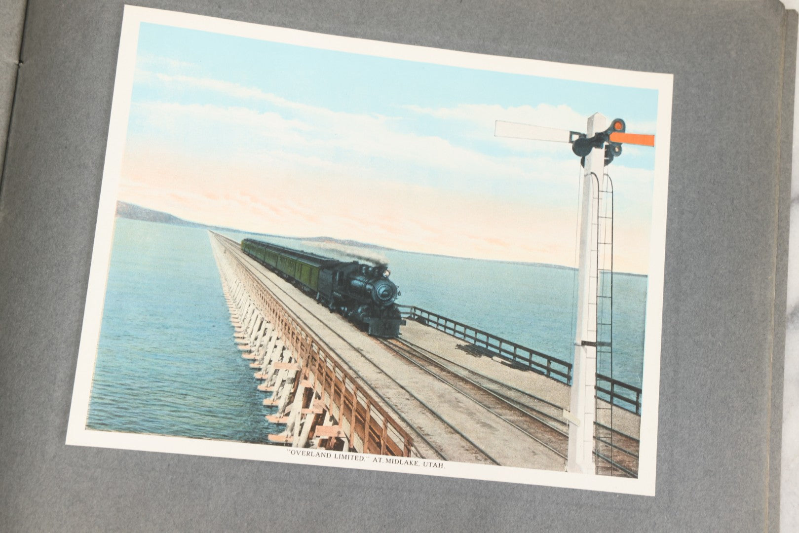 Lot 069 - Antique “The Overland Trail: From The Golden Gate To The Great Salt Lake, Along The Southern Pacific—The Road Of A Thousand Wonders” Scenic Guide Book, Exclusive Edition