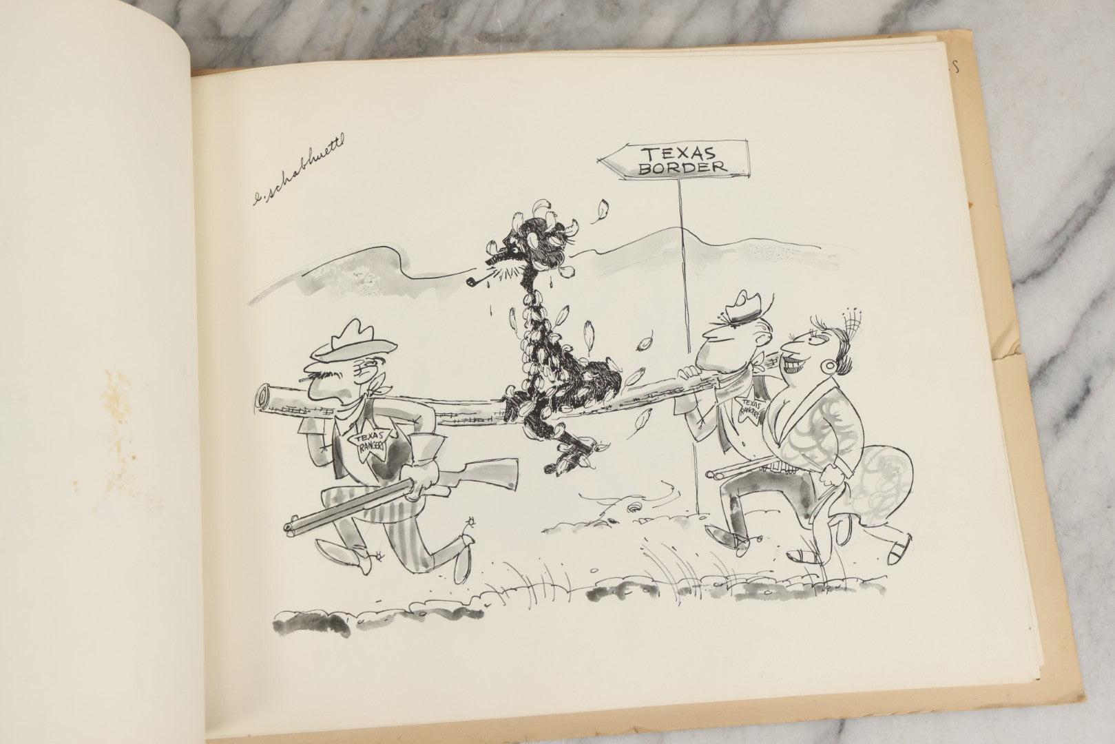 Lot 072 - Vintage Hand-Drawn Illustrated Retirement Book “This Is Your Life Jim More” With Posters, Documents, Party Ephemera, And Photographs, Pennsylvania Power And Light Company, 1955