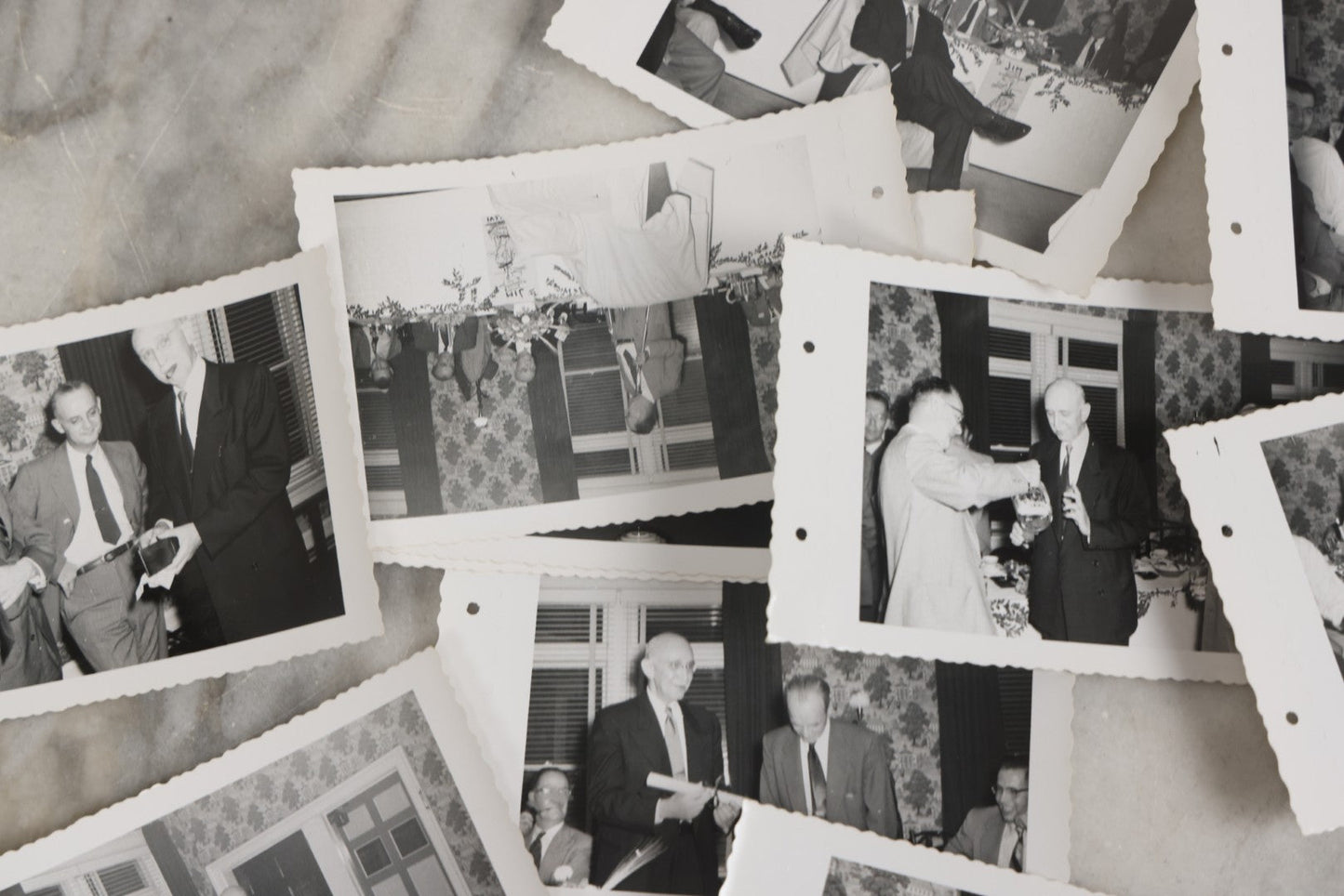 Lot 072 - Vintage Hand-Drawn Illustrated Retirement Book “This Is Your Life Jim More” With Posters, Documents, Party Ephemera, And Photographs, Pennsylvania Power And Light Company, 1955