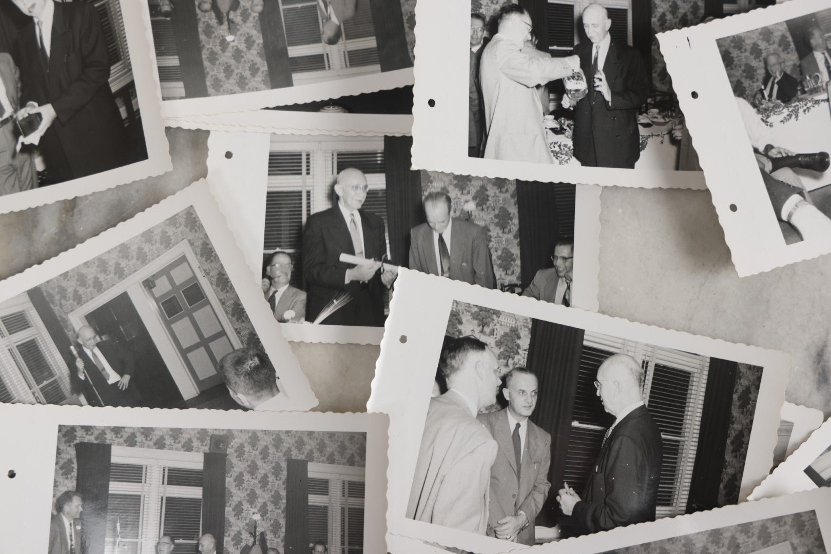 Lot 072 - Vintage Hand-Drawn Illustrated Retirement Book “This Is Your Life Jim More” With Posters, Documents, Party Ephemera, And Photographs, Pennsylvania Power And Light Company, 1955