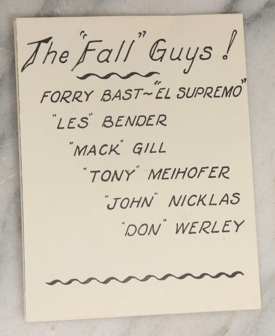 Lot 072 - Vintage Hand-Drawn Illustrated Retirement Book “This Is Your Life Jim More” With Posters, Documents, Party Ephemera, And Photographs, Pennsylvania Power And Light Company, 1955