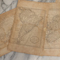 Lot 073 - Grouping Of Five 18th Century Maps Printed By Paas, Holborn, London, Including Europe, Ireland, Scotland, England And Wales, And South America, 9-1/2" x 15" Each
