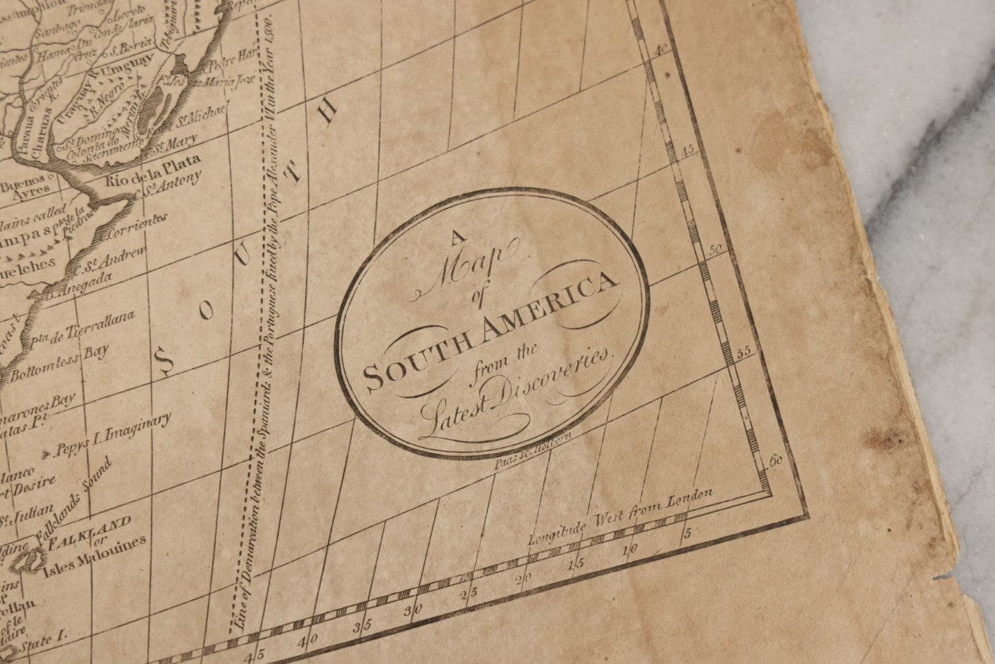 Lot 073 - Grouping Of Five 18th Century Maps Printed By Paas, Holborn, London, Including Europe, Ireland, Scotland, England And Wales, And South America