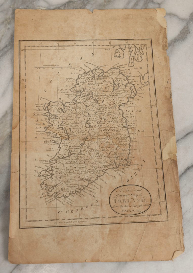 Lot 073 - Grouping Of Five 18th Century Maps Printed By Paas, Holborn, London, Including Europe, Ireland, Scotland, England And Wales, And South America