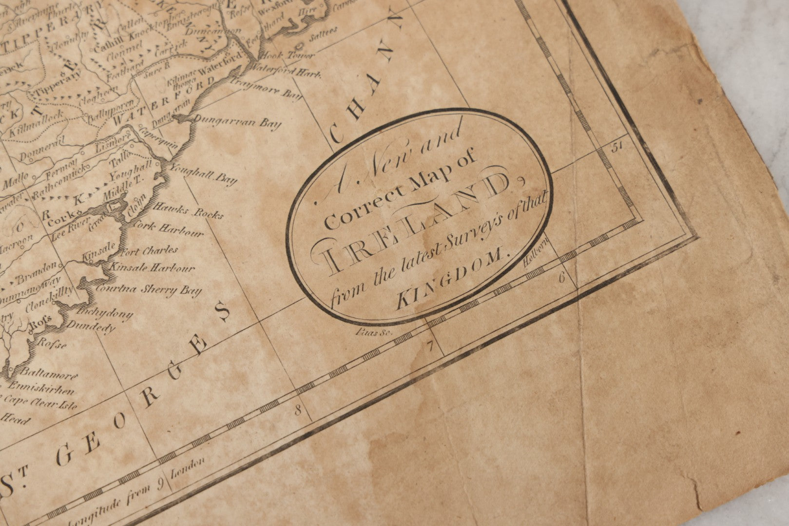 Lot 073 - Grouping Of Five 18th Century Maps Printed By Paas, Holborn, London, Including Europe, Ireland, Scotland, England And Wales, And South America