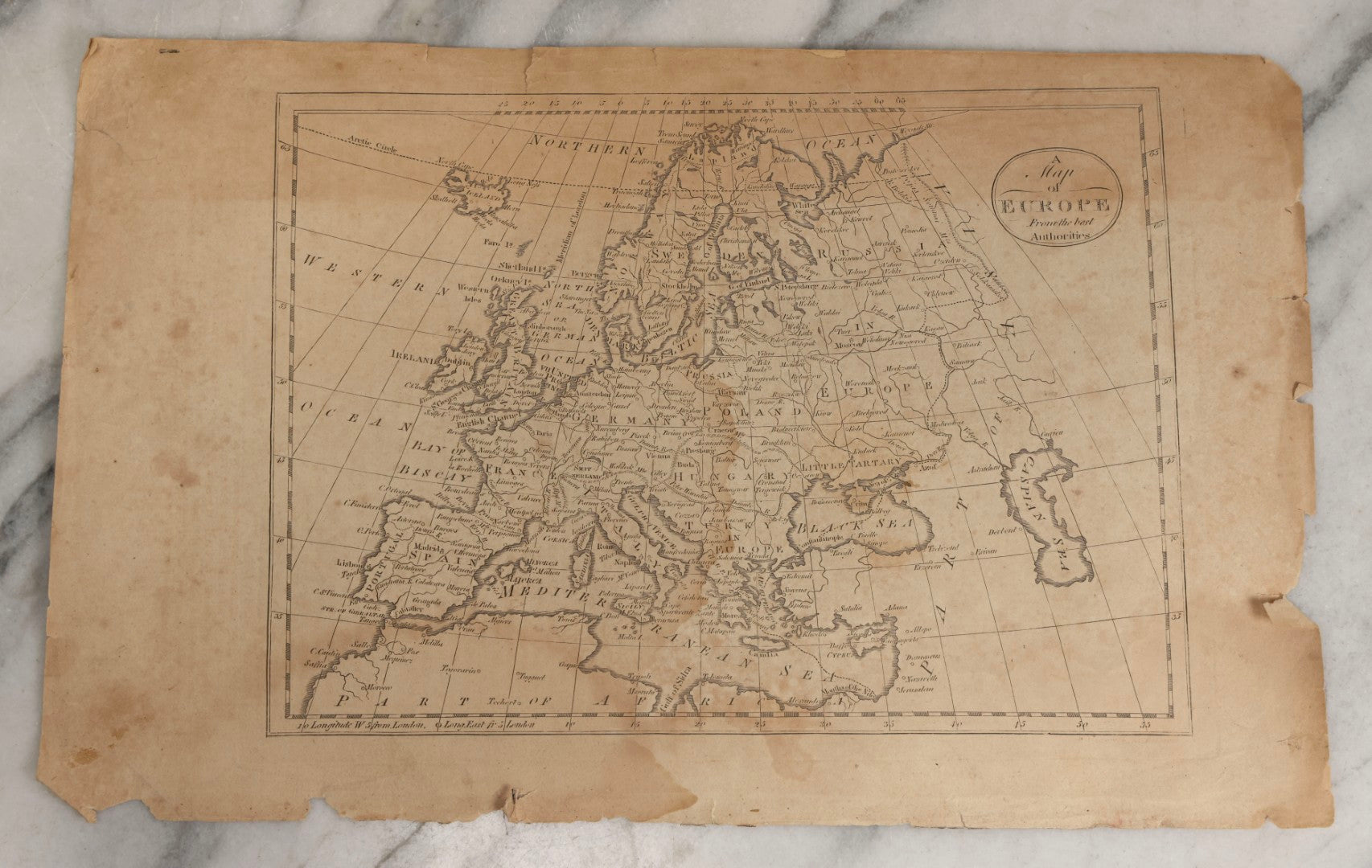 Lot 073 - Grouping Of Five 18th Century Maps Printed By Paas, Holborn, London, Including Europe, Ireland, Scotland, England And Wales, And South America