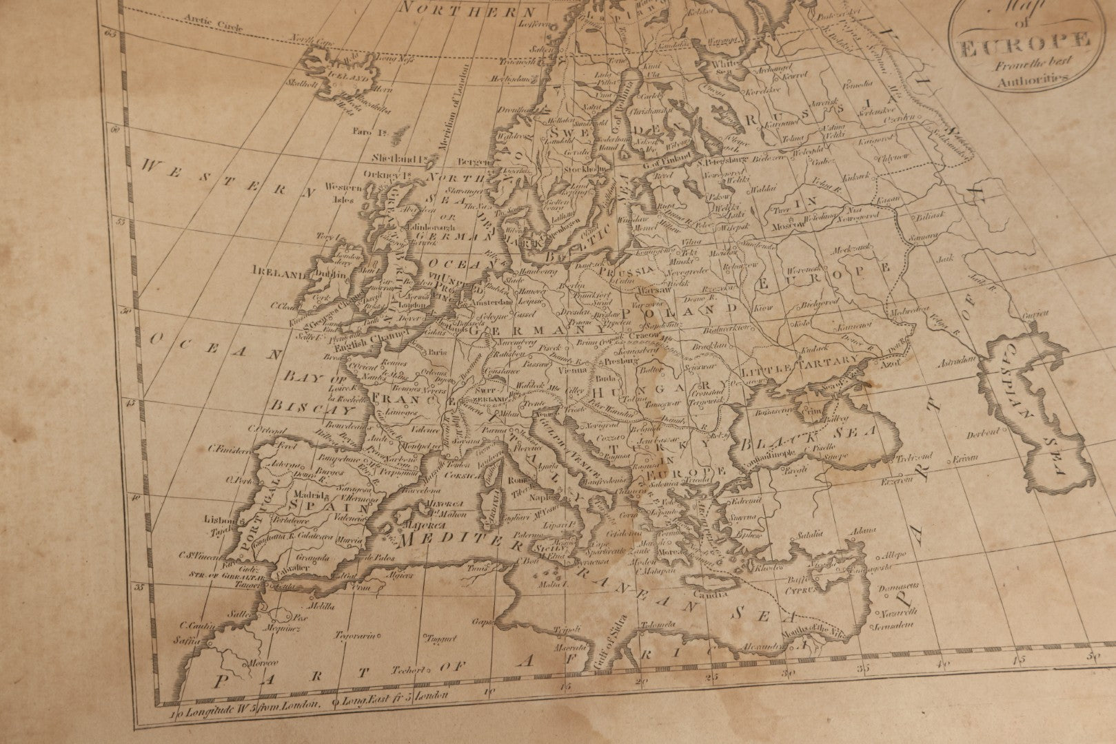 Lot 073 - Grouping Of Five 18th Century Maps Printed By Paas, Holborn, London, Including Europe, Ireland, Scotland, England And Wales, And South America