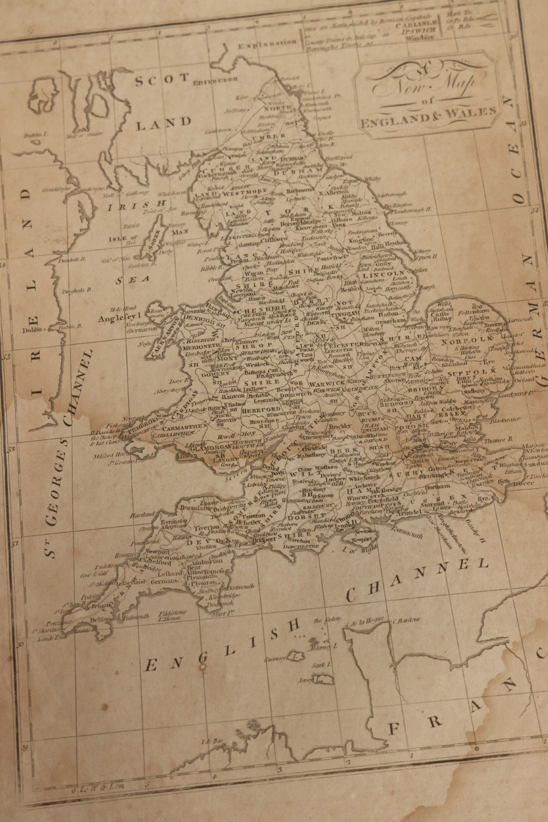 Lot 073 - Grouping Of Five 18th Century Maps Printed By Paas, Holborn, London, Including Europe, Ireland, Scotland, England And Wales, And South America