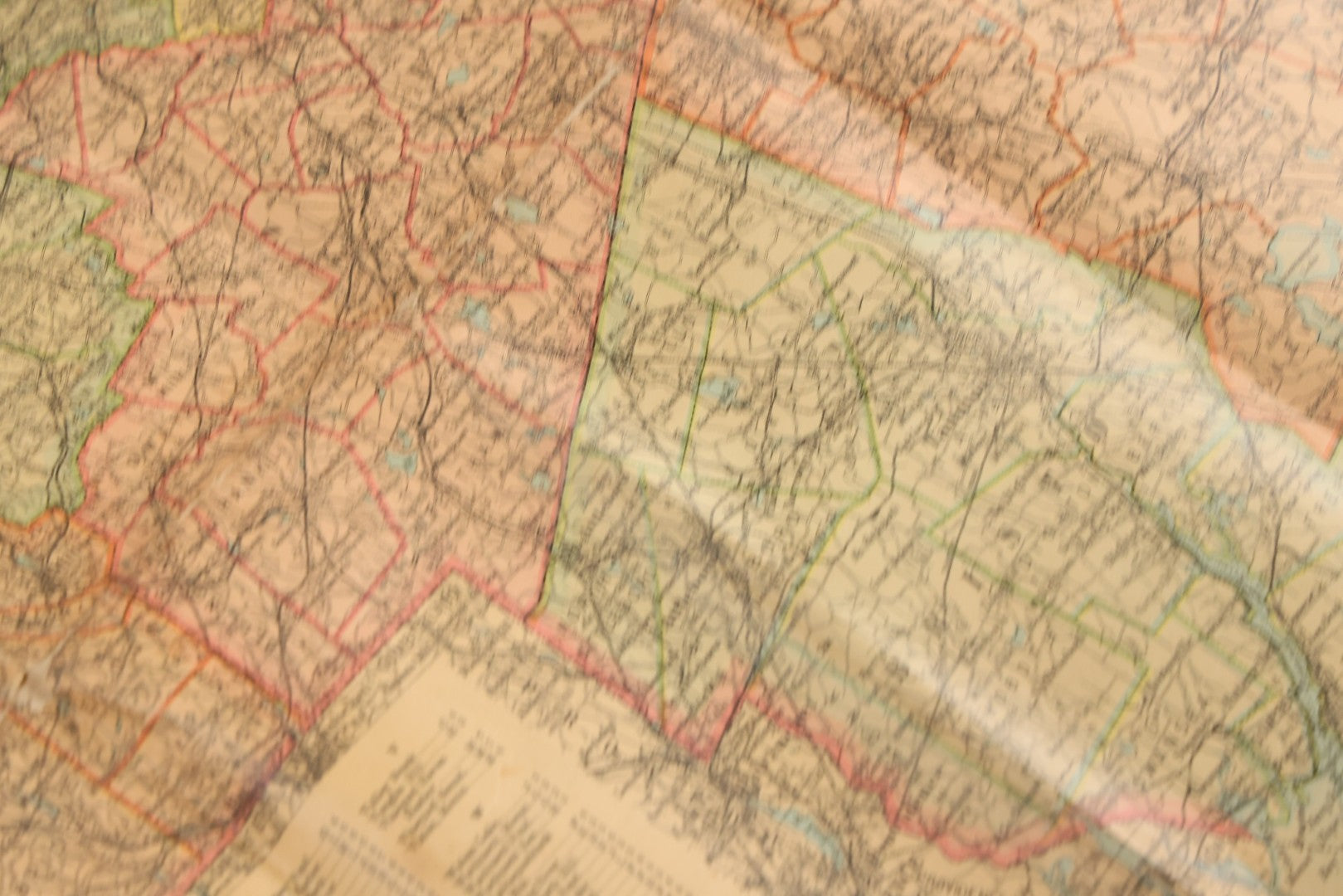 Lot 075 - Antique Scarborough's Topographic Map Of Massachusetts, Chromolithograph With Statistical Panels, Paper On Linen Backing, Scarborough Company, Boston, Massachusetts, 1903, 58" x 39-1/2"