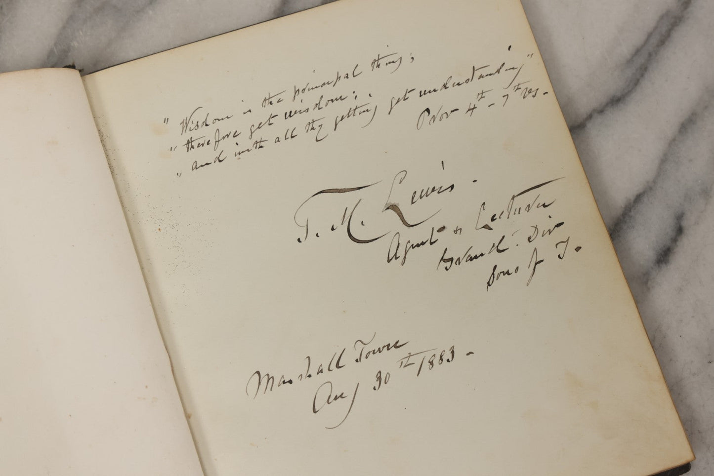 Lot 076 - Antique "An Echo Album" Autograph Book With 30+ Inscriptions, Published By Bradley, Dayton & Co., Boston, 1862, Belonging To Mrs. Henry Rebecca Trask, Circa 1880s