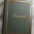 Lot 084 - Antique Light Blue "The Nonpareil" Scrapbook Album With Gold Lettering And Borders, Spain And England Travel Ephemera, Patent March 1876, Heavily Worn White Lettering Reads "Southern Spain And English Cathedrals 1904"