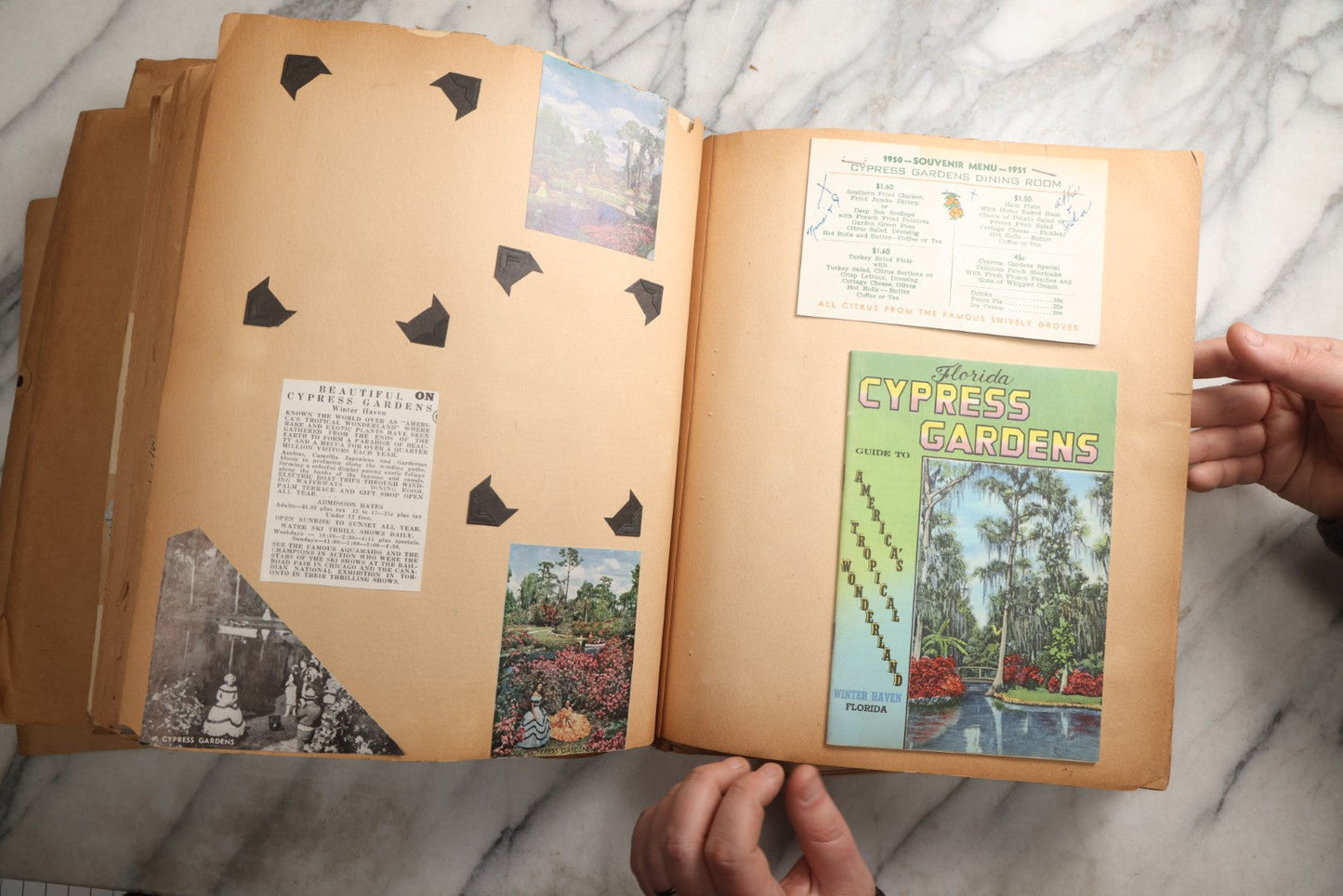 Lot 090 - Antique Brown Craft Paper Scrapbook Album With Boston, Providence, England, St. Petersburg, Bar Harbor, Mt. Vernon, Architecture, Obituaries, Politicians, And War Ephemera, Circa 1944