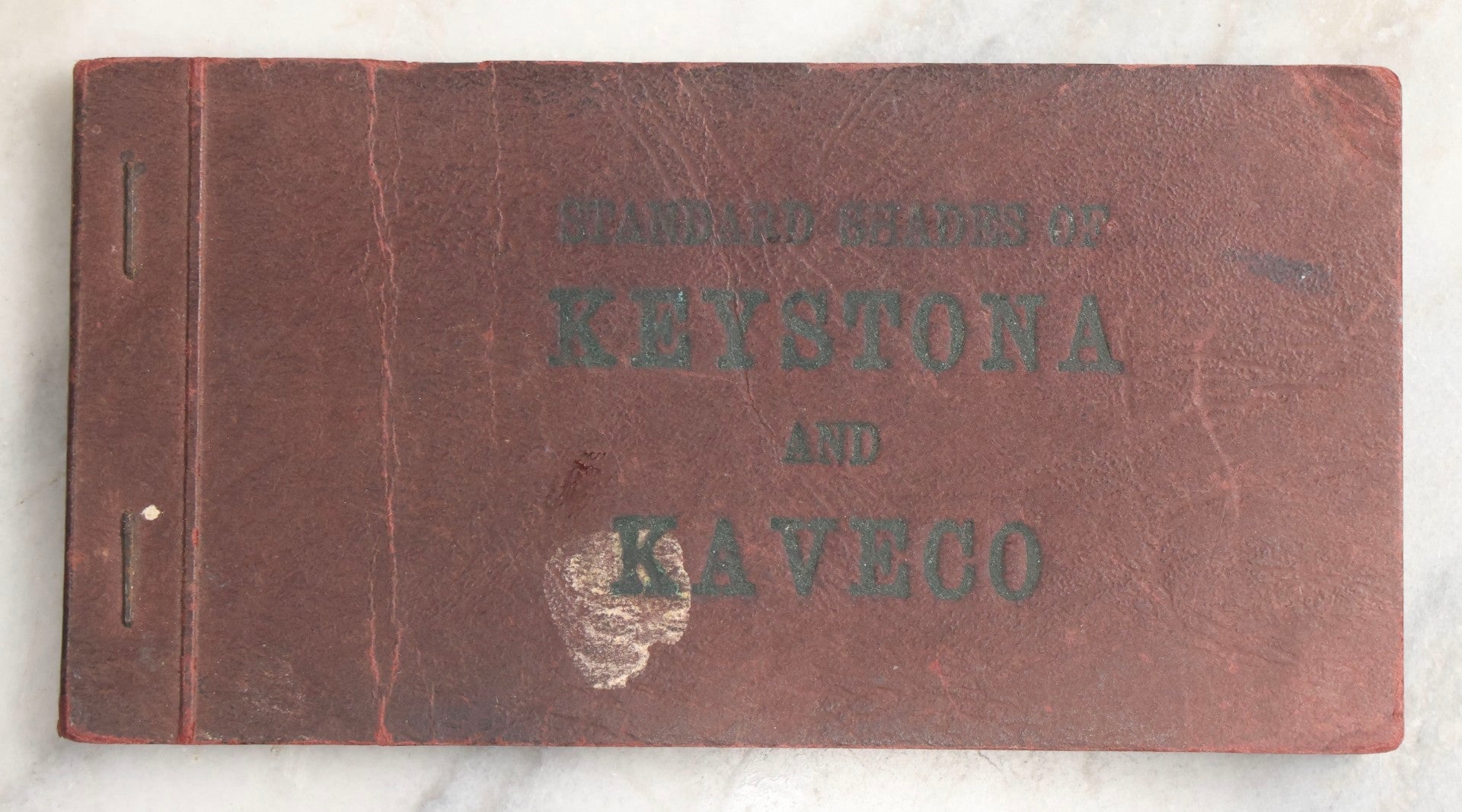 Lot 091 - Vintage Keystone And Kaveco Paint Swatch Book With Hand-Drawn Illustrations, Keystone Paint & Varnish Co., Ltd., London