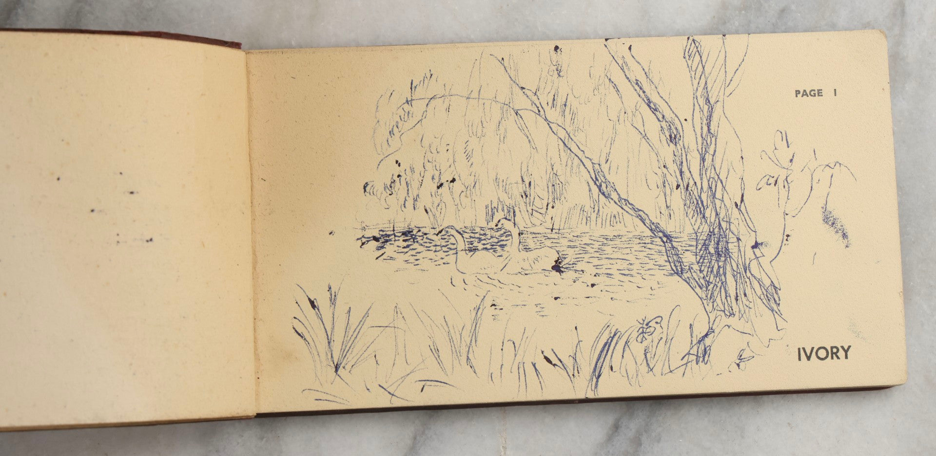 Lot 091 - Vintage Keystone And Kaveco Paint Swatch Book With Hand-Drawn Illustrations, Keystone Paint & Varnish Co., Ltd., London