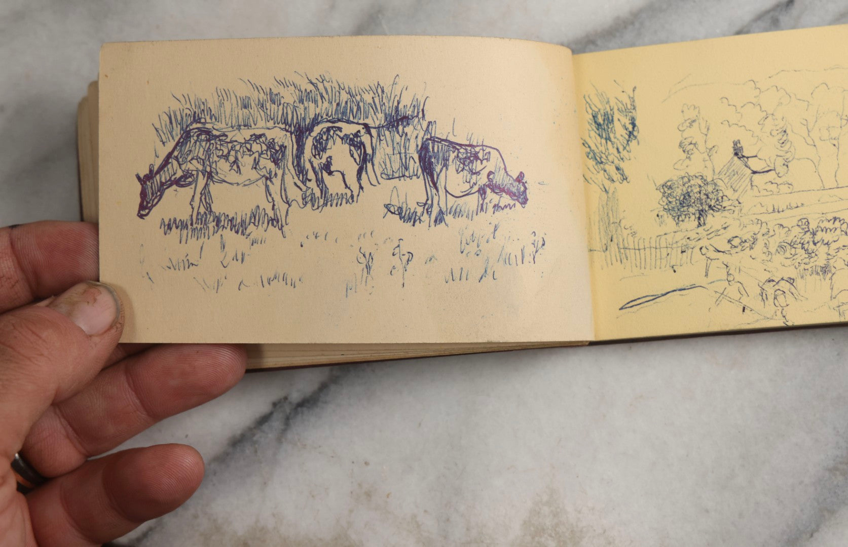 Lot 091 - Vintage Keystone And Kaveco Paint Swatch Book With Hand-Drawn Illustrations, Keystone Paint & Varnish Co., Ltd., London