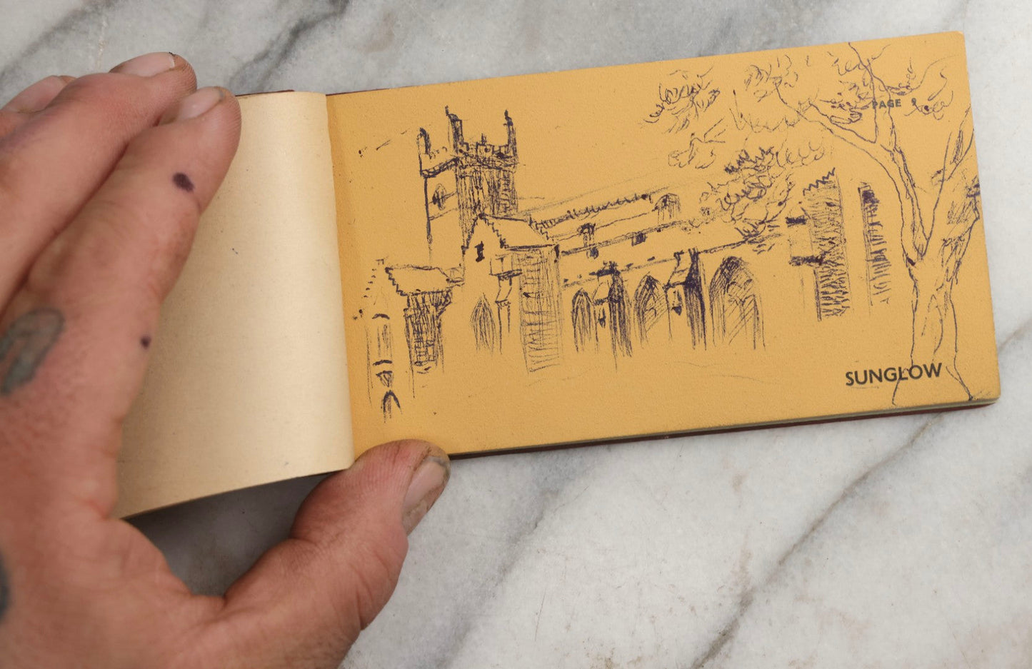 Lot 091 - Vintage Keystone And Kaveco Paint Swatch Book With Hand-Drawn Illustrations, Keystone Paint & Varnish Co., Ltd., London