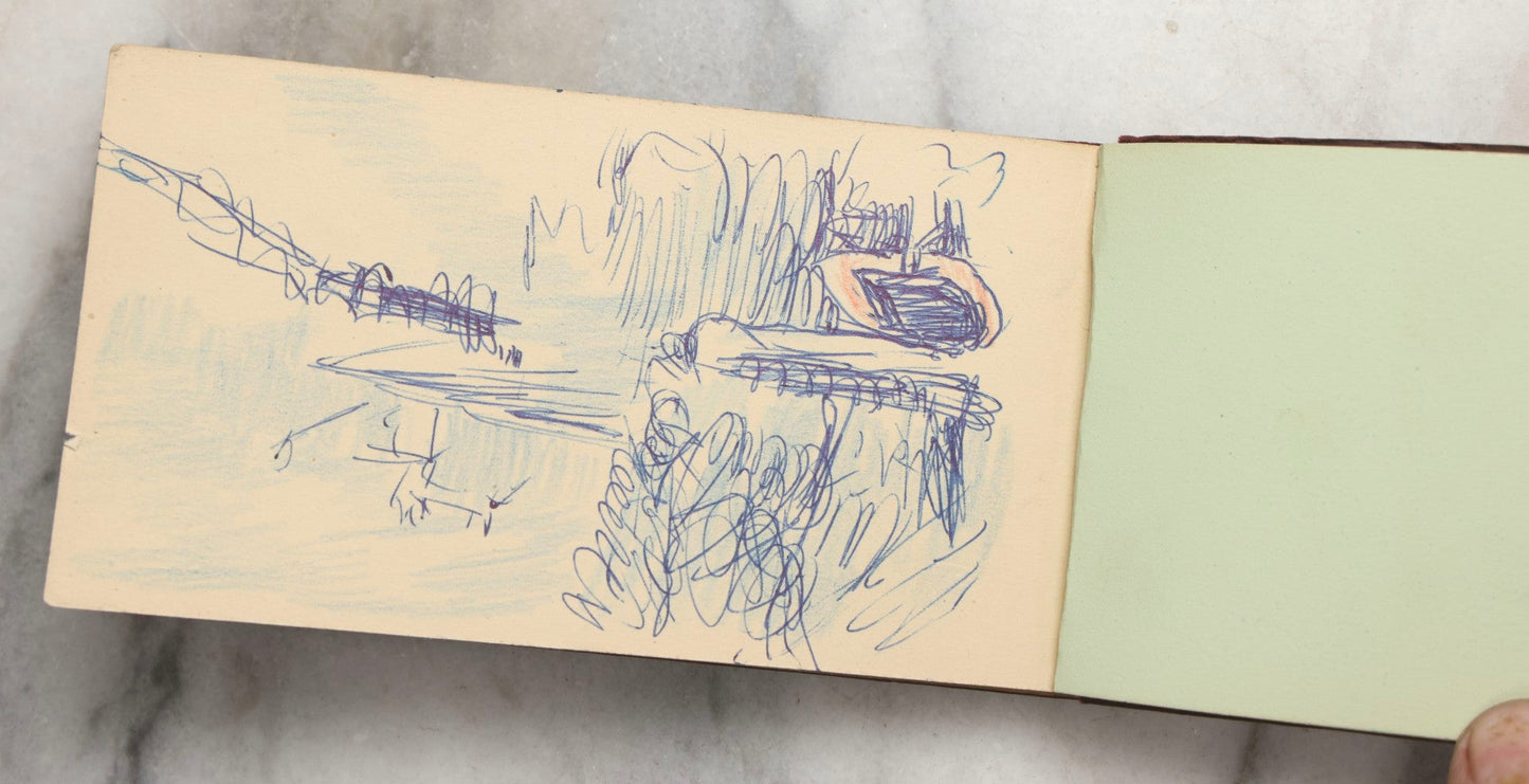 Lot 091 - Vintage Keystone And Kaveco Paint Swatch Book With Hand-Drawn Illustrations, Keystone Paint & Varnish Co., Ltd., London