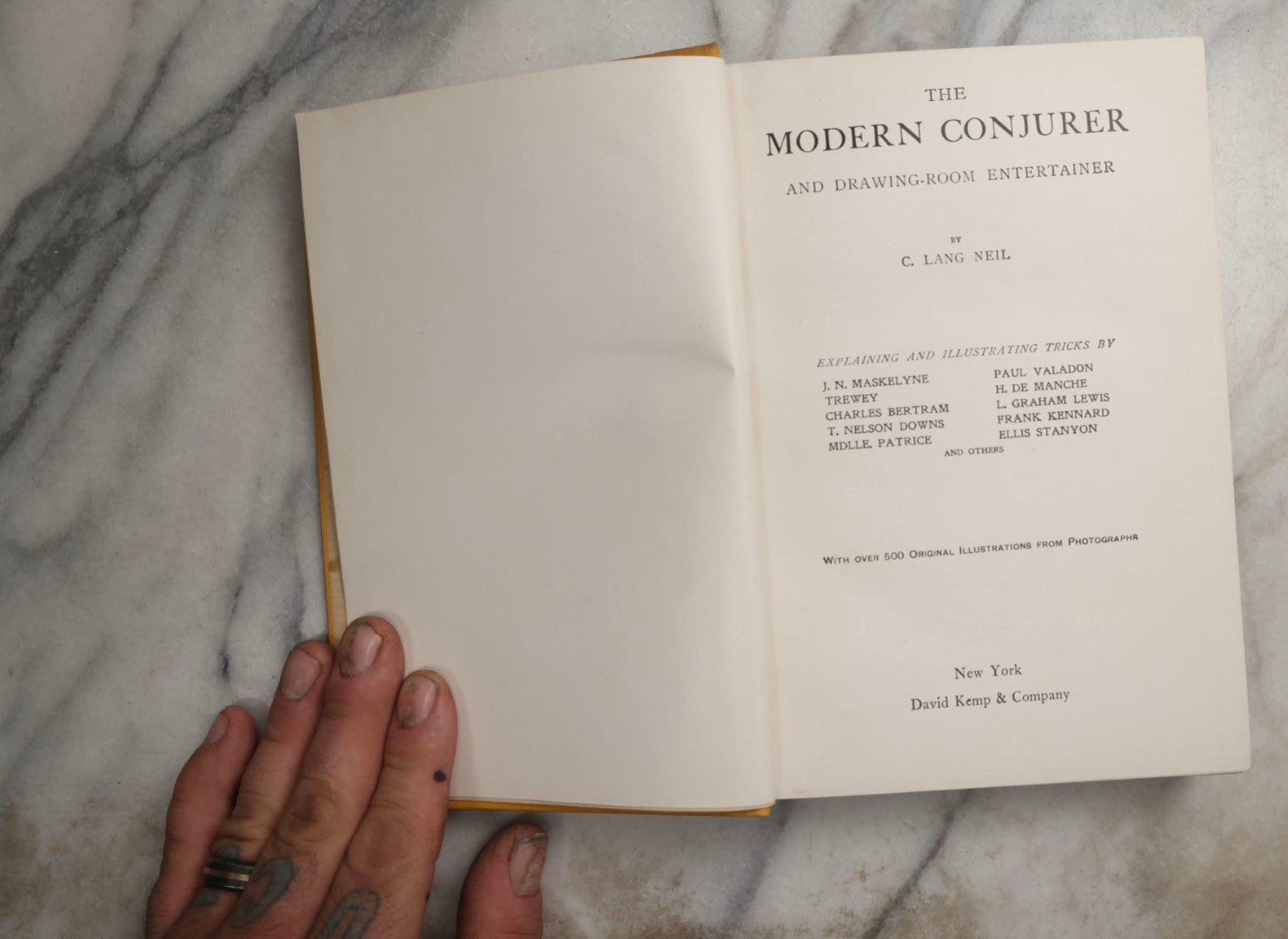 Lot 093 - "The Modern Conjurer And Drawing Room Entertainer" Vintage Magic Book By C. Lang Neil, Published By David Kemp & Company, New York, 1937