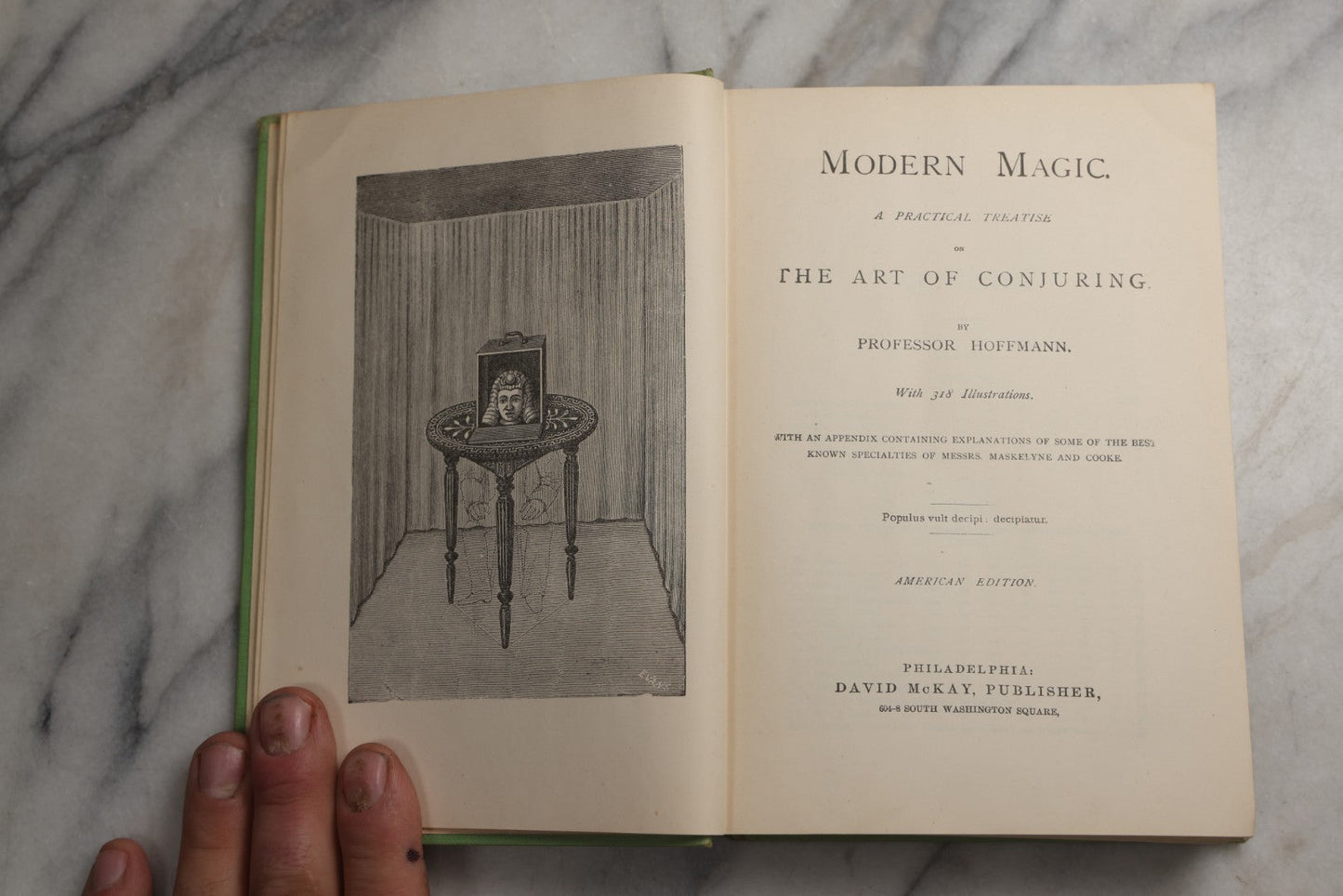 Lot 094 - "Modern Magic" Antique Magic Book By Professor Hoffmann, With 318 Illustrations, American Edition, Published By David McKay, Philadelphia, Undated