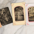 Lot 118 - Grouping Of Five Antique Group Tintype Photographs With Extensive Identifications, Including Tintype Picnic At Nantasket, Identified Teenagers, Outdoor Scene Of Six Women, And Two Paper-Framed Photographs Of Elegantly Dressed Women