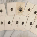 Lot 120 - Grouping Of 13 Antique Tintype Photographs In Paper Frames, Mostly Gem-Sized Portraits Of Children