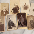 Lot 125 - Grouping Of 11 Antique C.D.V.. And Other Photographs Including Stephen G. Cleveland (President Grover Cleveland), Album Filler Of George Meade, Former Massachusetts Governor John A. Andrew, Rev. Henry Ward Beecher, And Additional Portraits