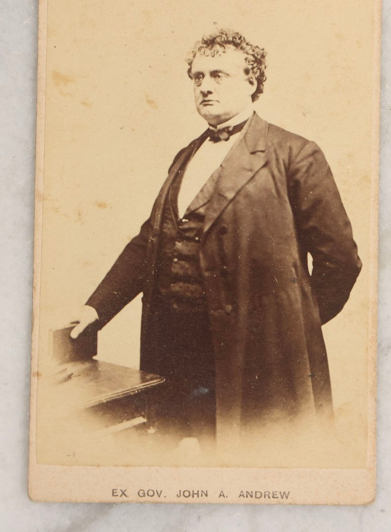 Lot 125 - Grouping Of 11 Antique C.D.V.. And Other Photographs Including Stephen G. Cleveland (President Grover Cleveland), Album Filler Of George Meade, Former Massachusetts Governor John A. Andrew, Rev. Henry Ward Beecher, And Additional Portraits