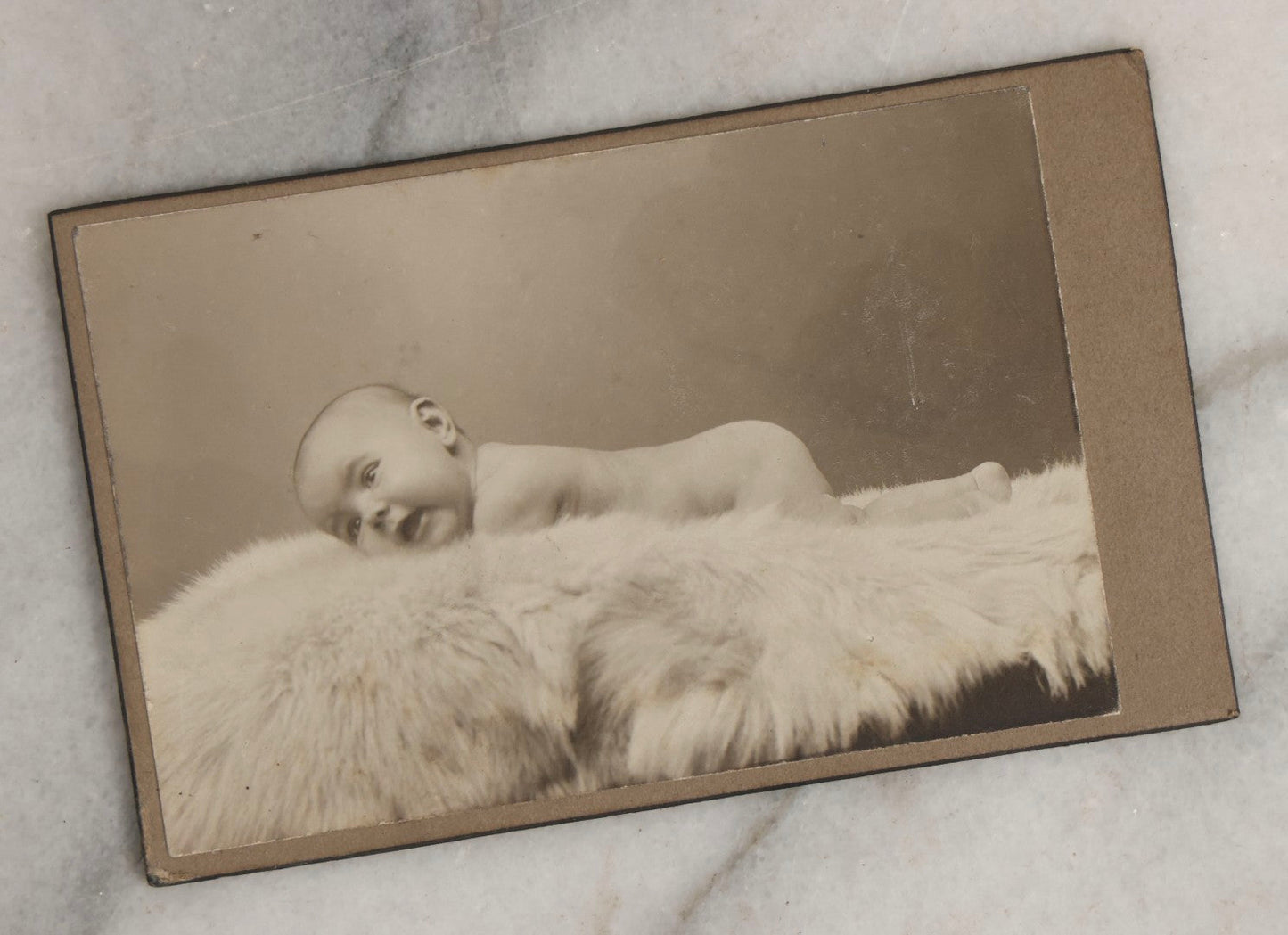 Lot 126 - Grouping Of Nine Antique German Carte De Visite C.D.V.. Photographs Including Girl With Doll, Naked Baby, Young Men In Bowler Hats, And Unusual Narrow C.D.V.. Formats