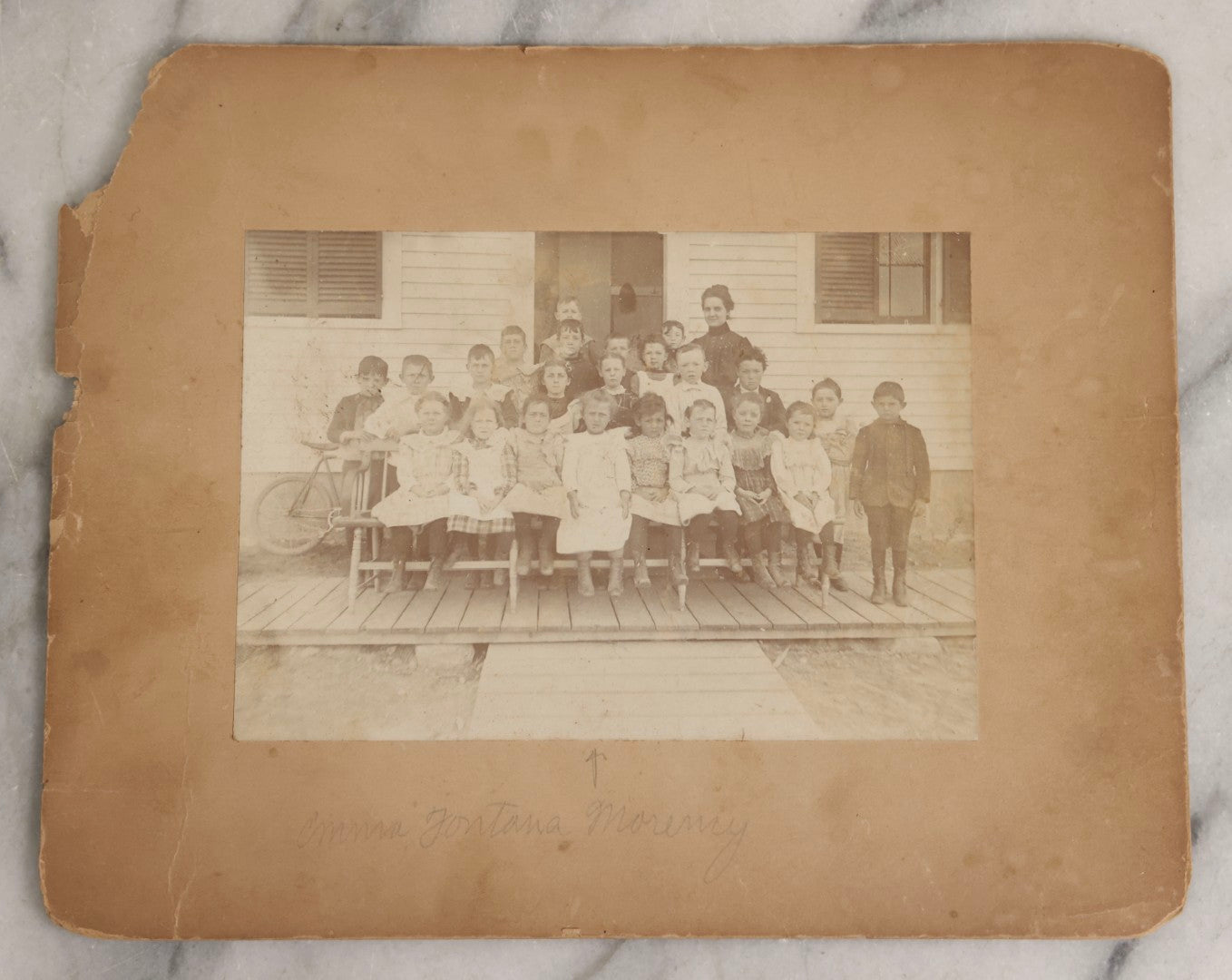 Lot 129 - Trio Of Antique Boarded Class Photographs Of Schoolchildren, Including Two Identified As Emma Fontana Moreny's Class And One By A.E. Alden, Boston