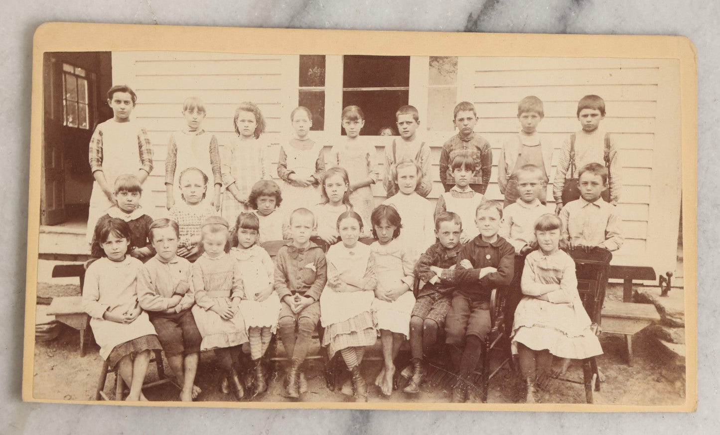 Lot 129 - Trio Of Antique Boarded Class Photographs Of Schoolchildren, Including Two Identified As Emma Fontana Moreny's Class And One By A.E. Alden, Boston