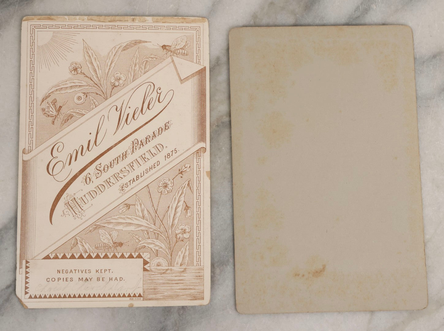 Lot 131 - Pair Of Antique Cabinet Card Photographs Including Unidentified Priest With Pectoral Crucifix And Victorian Wooden Church, The Latter Photographed By Emil Vieler, Huddersfield, West Yorkshire, England