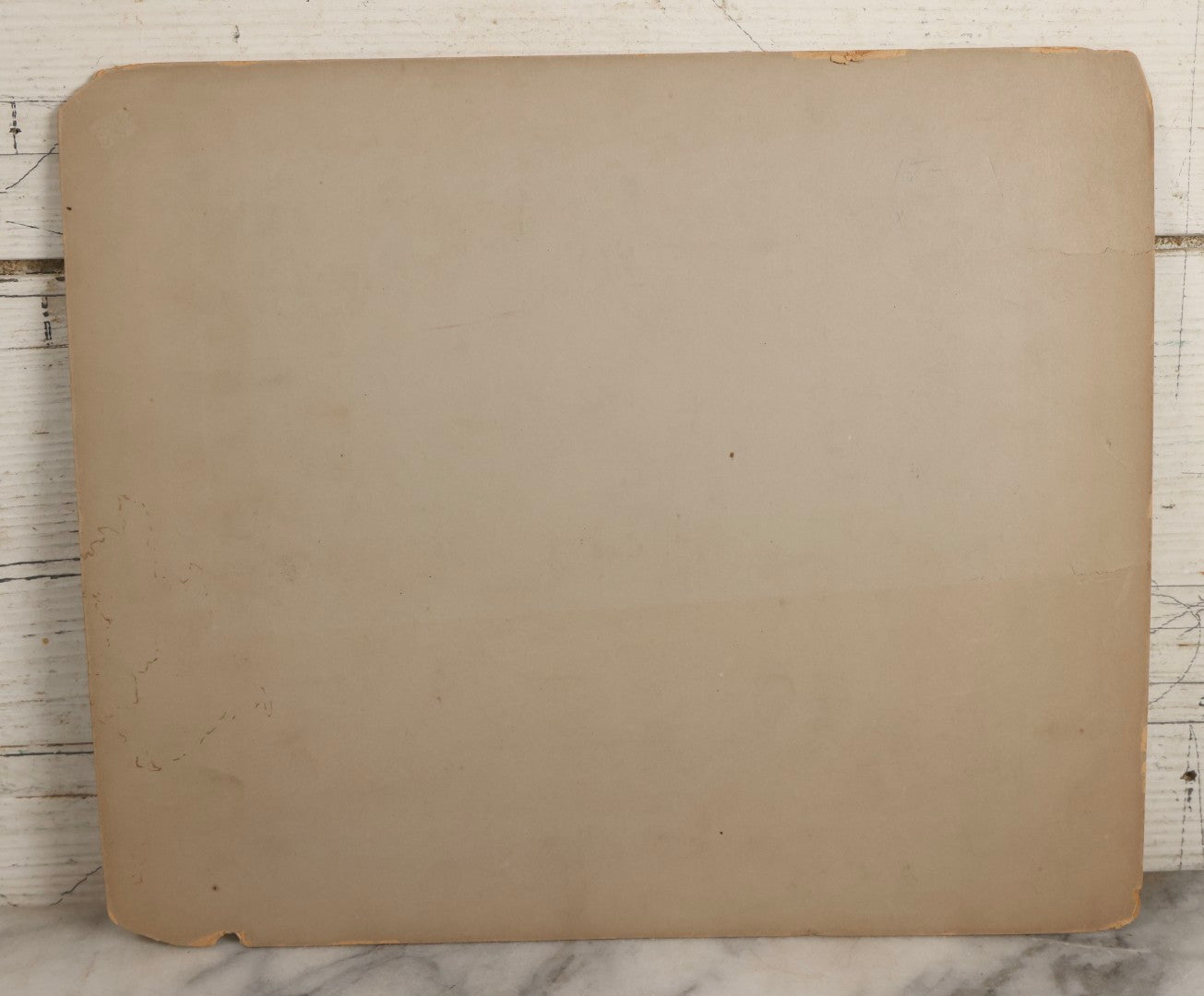 Lot 140 - Antique Boarded Photograph Of Urban Construction Scene With Multi-Story Buildings, Rooftop Water Tank, And “Wallace” Sign Visible