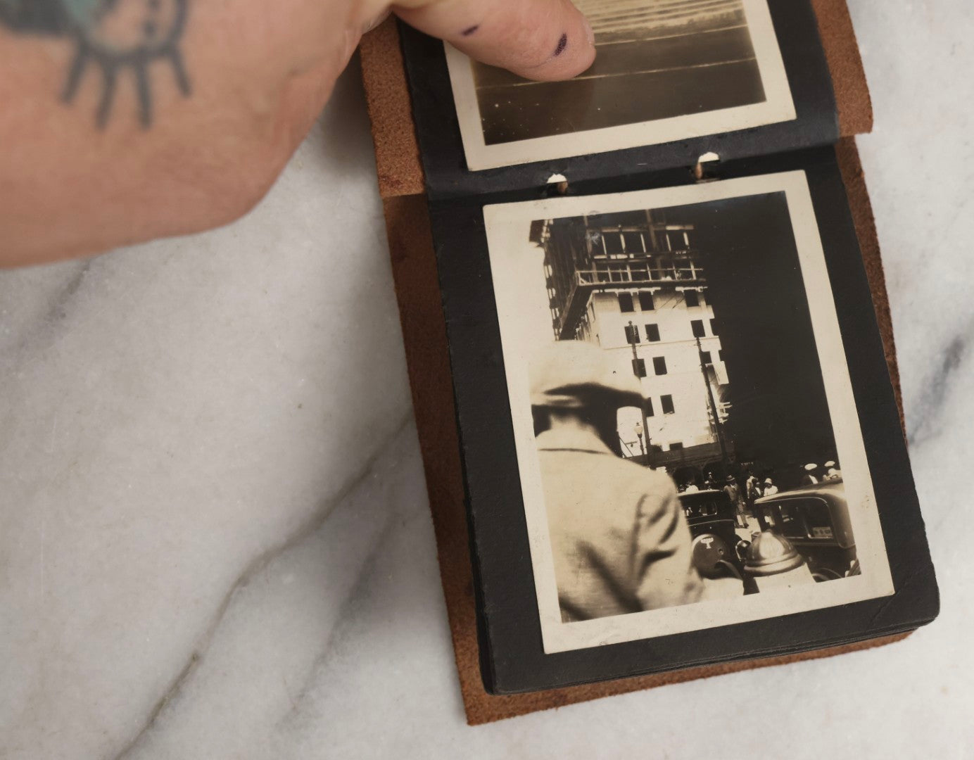 Lot 142 - Pair Of Antique Miniature Snapshot Photo Albums Including Oregon Scenes And Beach & Boating Views