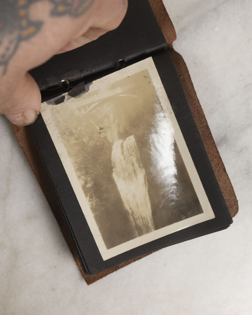 Lot 142 - Pair Of Antique Miniature Snapshot Photo Albums Including Oregon Scenes And Beach & Boating Views