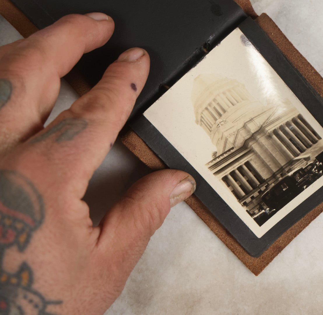 Lot 142 - Pair Of Antique Miniature Snapshot Photo Albums Including Oregon Scenes And Beach & Boating Views