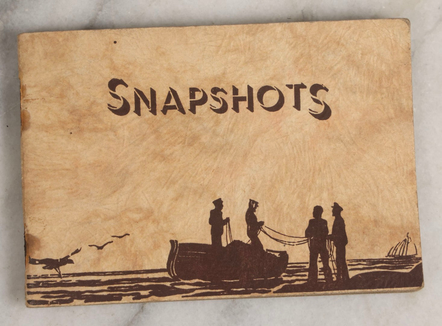 Lot 142 - Pair Of Antique Miniature Snapshot Photo Albums Including Oregon Scenes And Beach & Boating Views